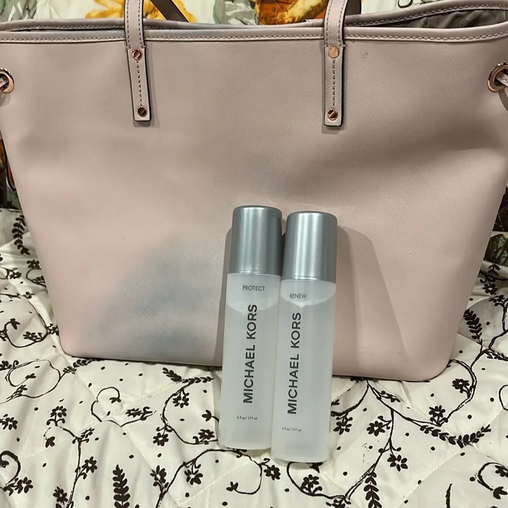 Large Michael Kors dressing, tote light pink - Picture 4 of 5
